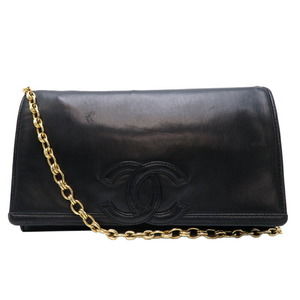 Chanel Coco Chain Shoulder Bag Lambskin Black